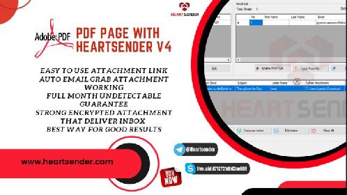 Pdf Page with heartsender
