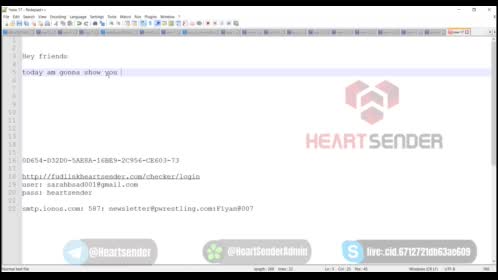 Download and How to Use Heart sender v3 step by step 2022