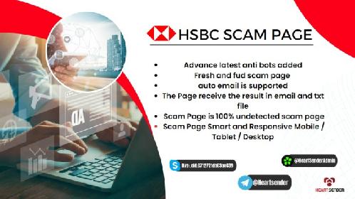 HSBC Scam Page -Heartsender