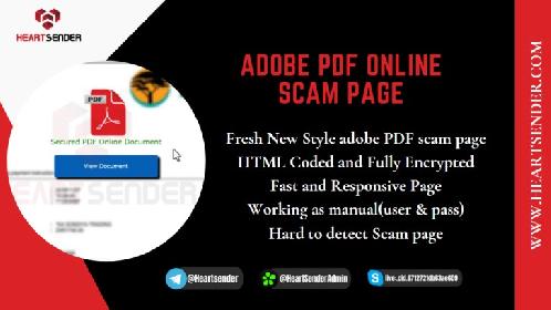 Adobe PDF Online Scam Page