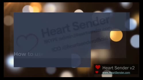How to use Heart Sender Complete Video for bignners