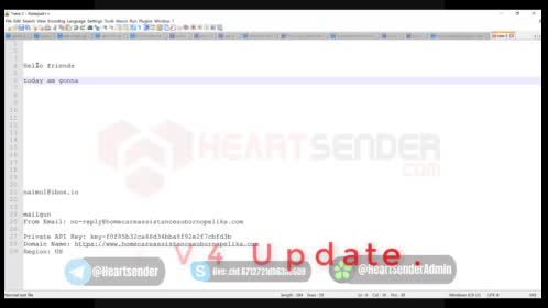 Heart sender v4 Sending with API
