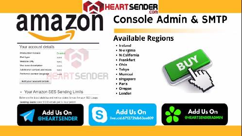 Heart sender v3 Amazon AWS inbox | Set Office 365  inbox with Amazon SES