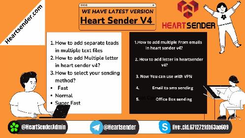 Super Fast Emailing Sending Speed HeartSender v4