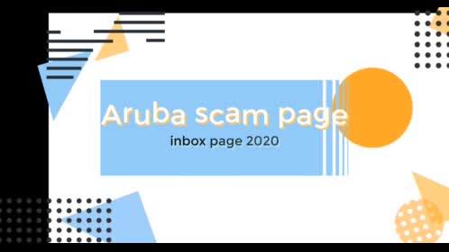 Aruba Scam Page