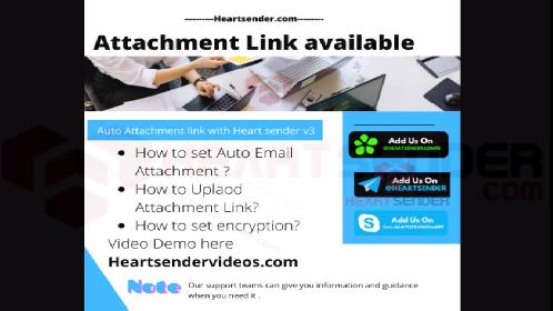 Auto Attachment Fud Link | How to Use Auto Email Tag In Heart sender v3