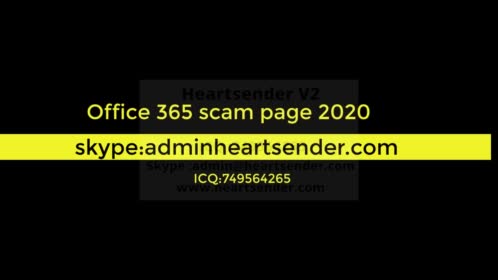 Office 365 page scam page Format