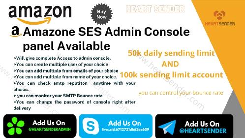 Amazon SES Smtp | Amazon Admin Console Panel