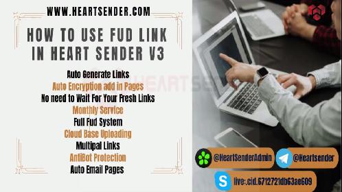 How to use Link in Heart sender v3 and How to set Auto Email grab Link?